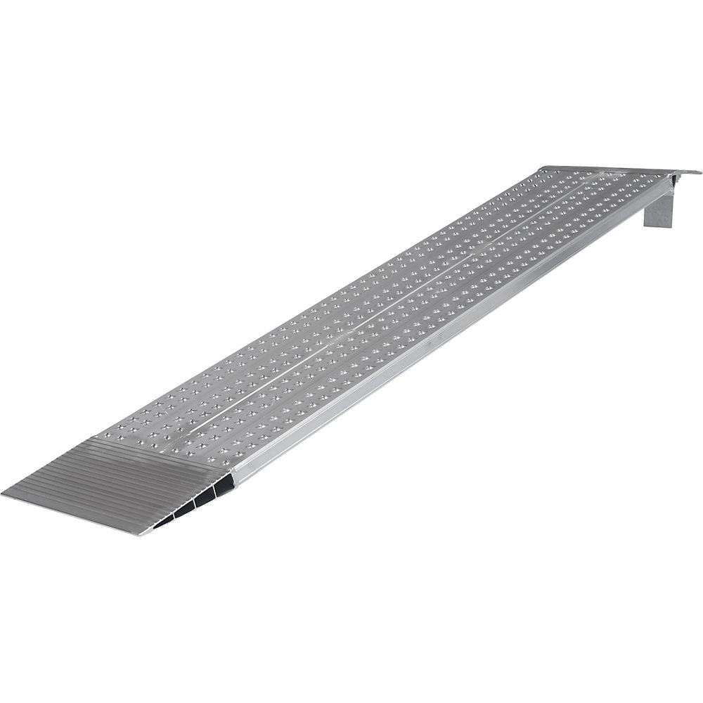 Kaiserkraft Loading Ramp Perforated Aluminum White-Aluminum 3300mm