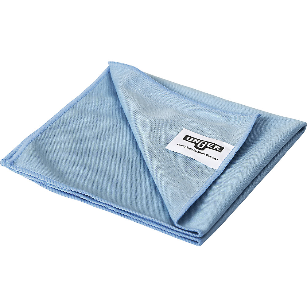Photos - Household Cleaning Tool Unger microfibre cloth for glass and frame, blue, microfibre cloth for gla 