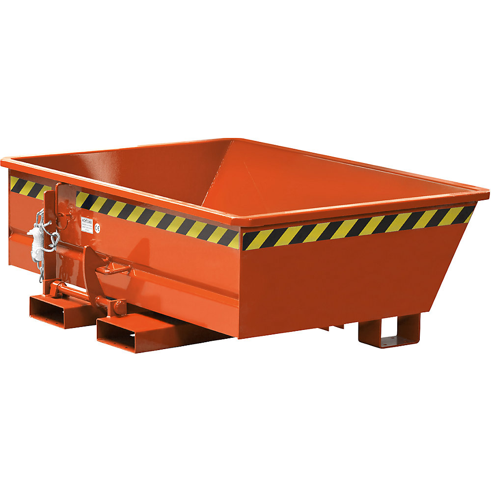 Mini-benne basculante, hauteur réduite