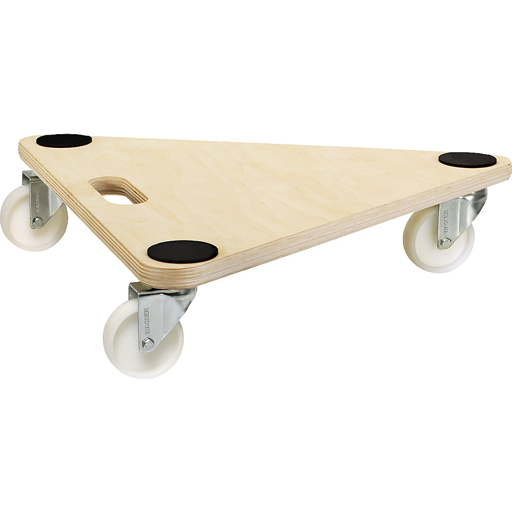 Plateau roulant triangulaire