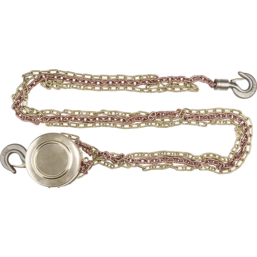 KS Tools Paranco BRONZEplus, 2 catene a 2,5 m, carico massimo della leva 2,0 t