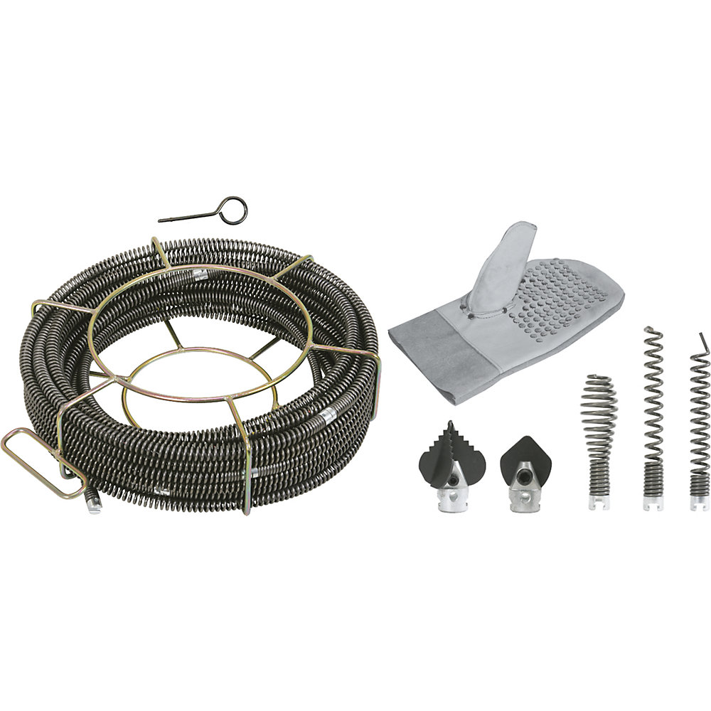 KS Tools Coffre à outils pour le nettoyage des égouts et des tuyaux, pour spirale de 16 mm, 13 éléments