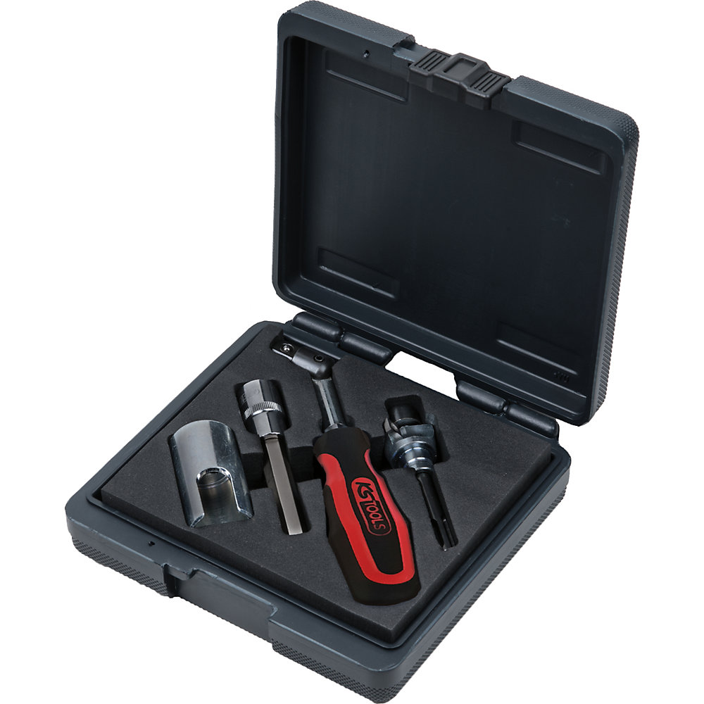 KS Tools Fraise sanitaire, jeu combi de 4 pièces, 4 éléments, alliage super-fin chrome-vanadium-acier