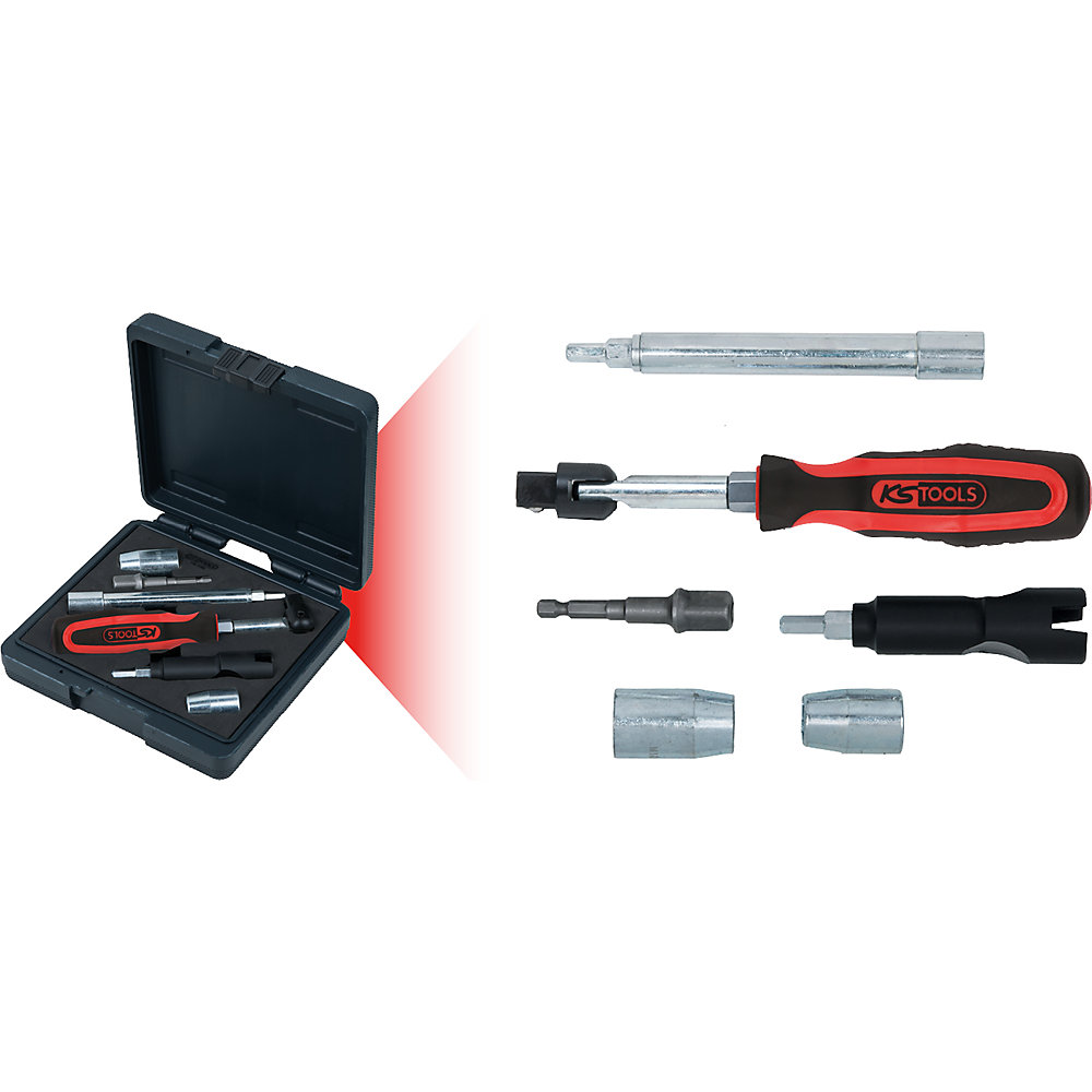 KS Tools Coffret sanitaire, 6 éléments, alliage super-fin chrome-vanadium-acier