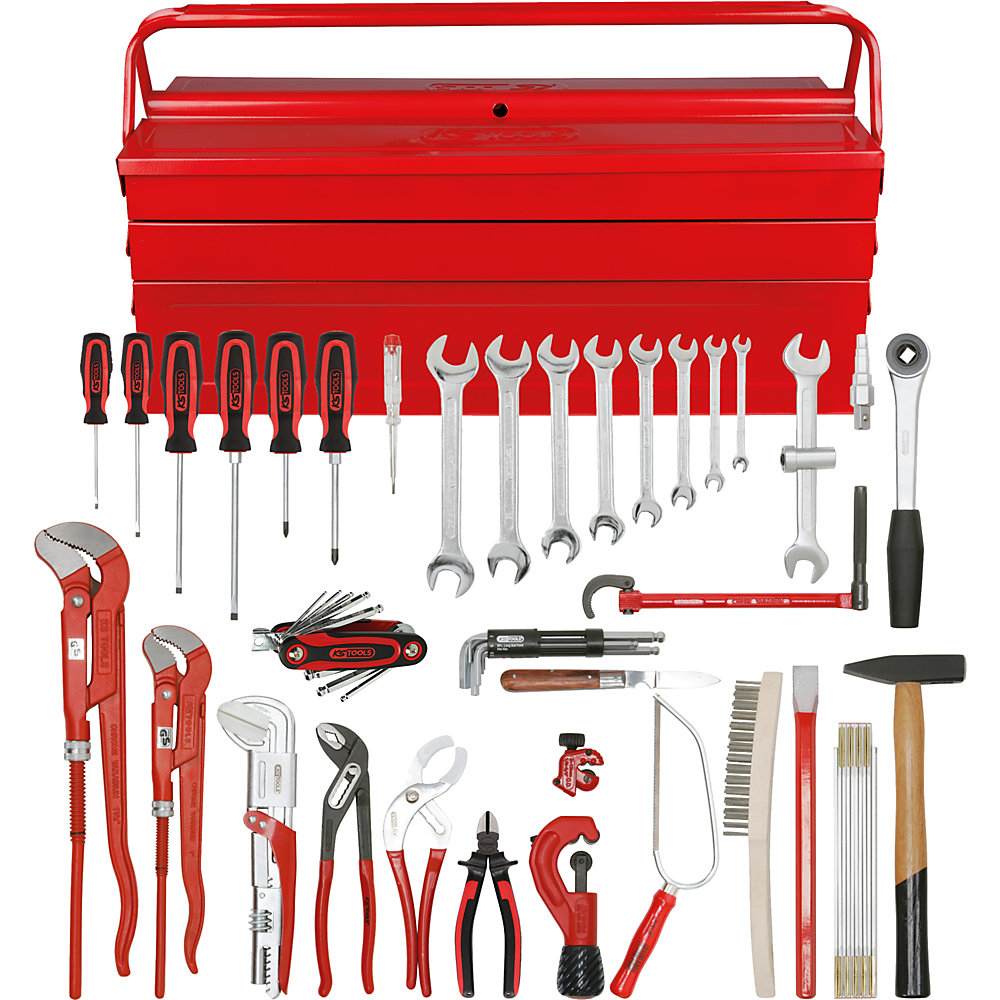 KS Tools Module outils sanitaire Basic, dans une caisse métallique, 34 éléments