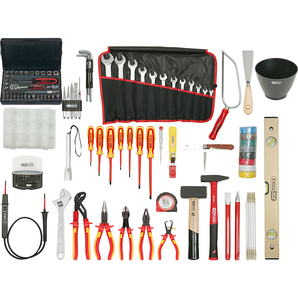KS Tools Valise d'électricien Premium, 132 éléments, sac en nylon