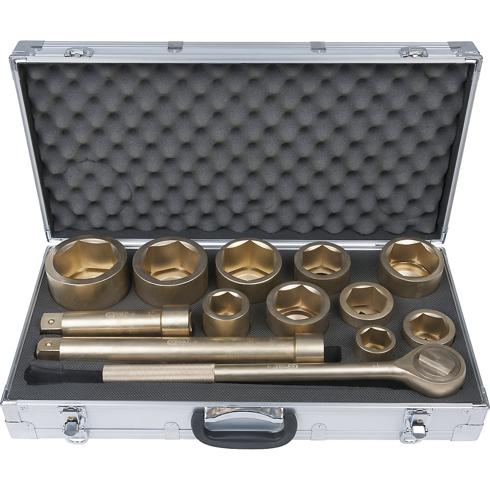 KS Tools Set di chiavi a bussola BRONZEplus, 23 pezzi, esagonali