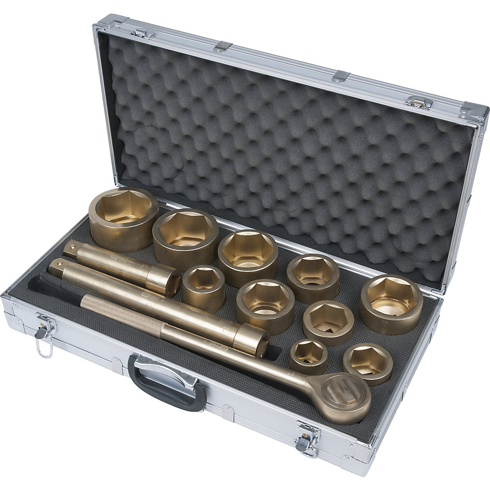 KS Tools Set di chiavi a bussola BRONZEplus, 13 pezzi, esagonali