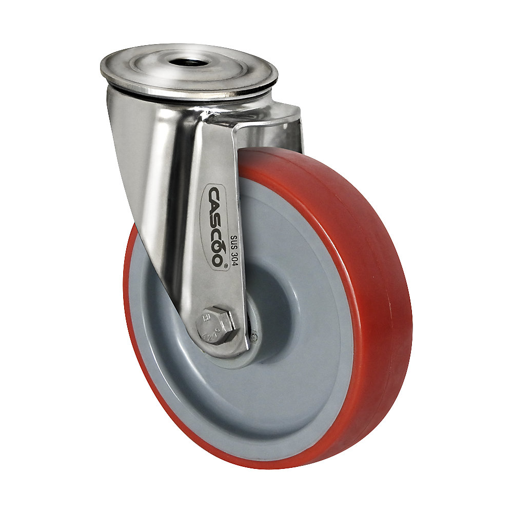 Roulette polyuréthane sur jante polyamide