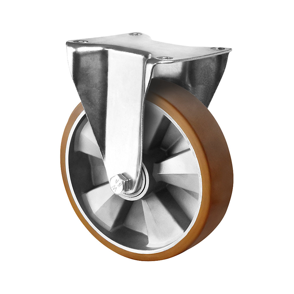 Roulette en PU sur jante en aluminium