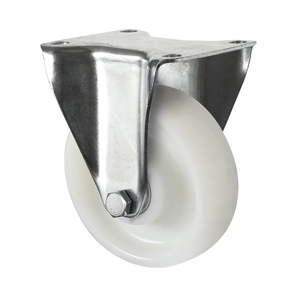 Roue polyamide, chape en tĂ´le d'acier