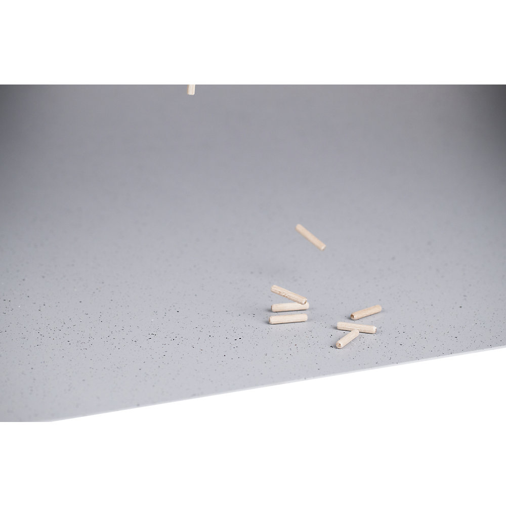 Werkbankmatte YOGA FLAT ULTRA, BxH 1200 x 2 mm, pro lfd. m, hellgrau / granit Miltex 2