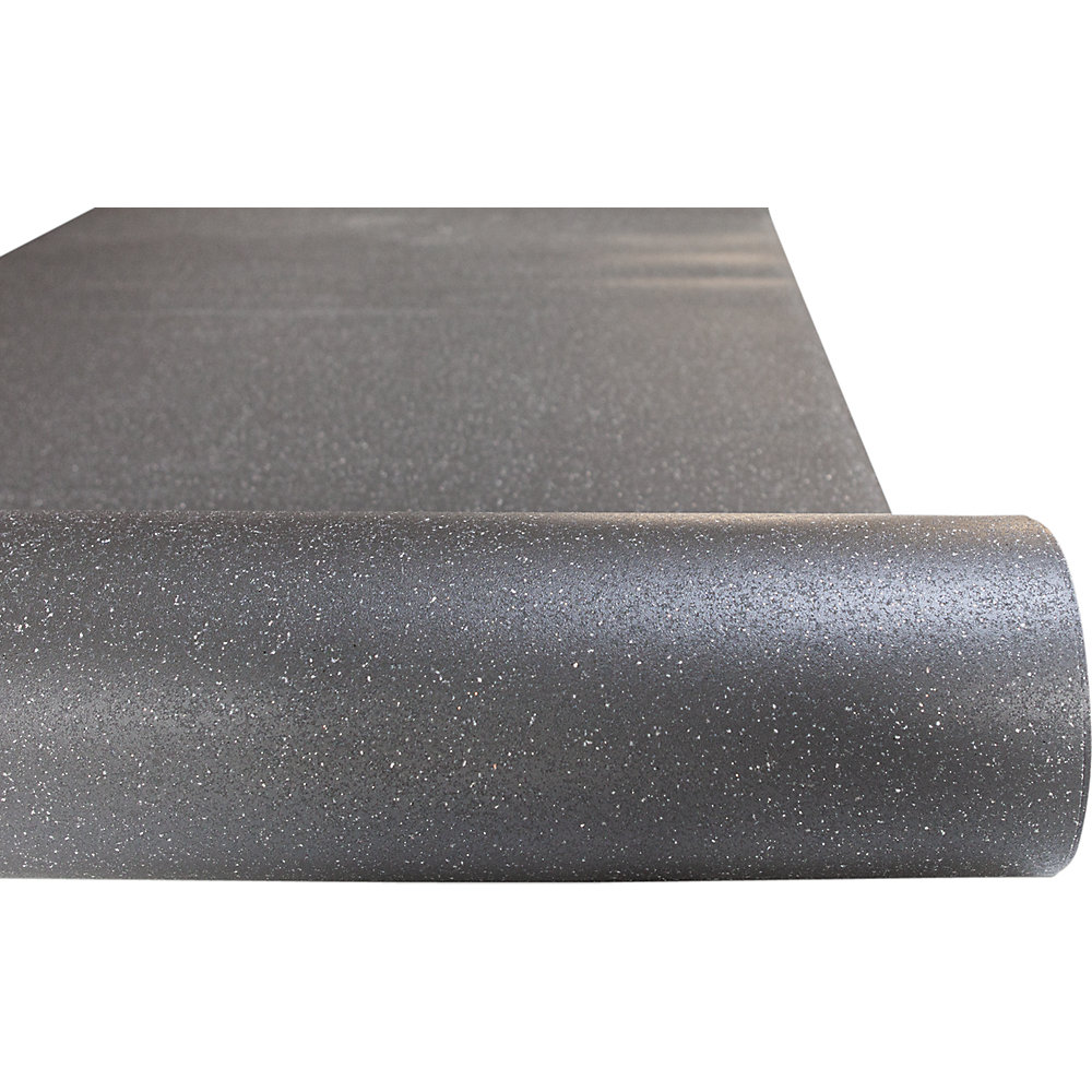 Bodenmatte YOGA FLAT GRIP, BxH 1200 x 2 mm, pro lfd. m, anthrazit Miltex 2
