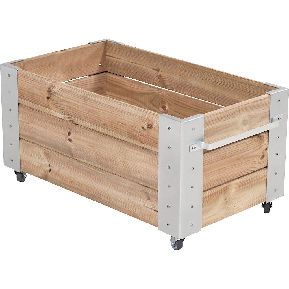 Bac à plantes sur roulettes