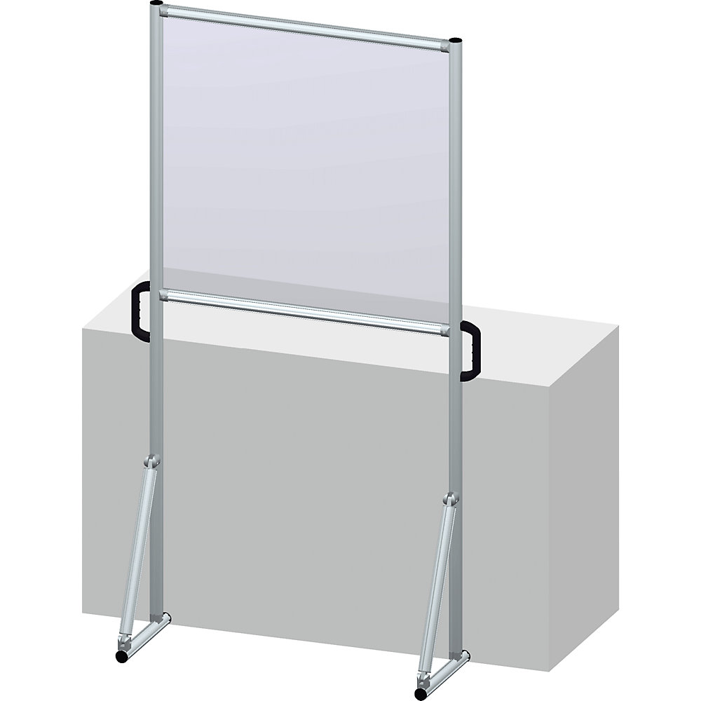 Cloison de protection virale en aluminium