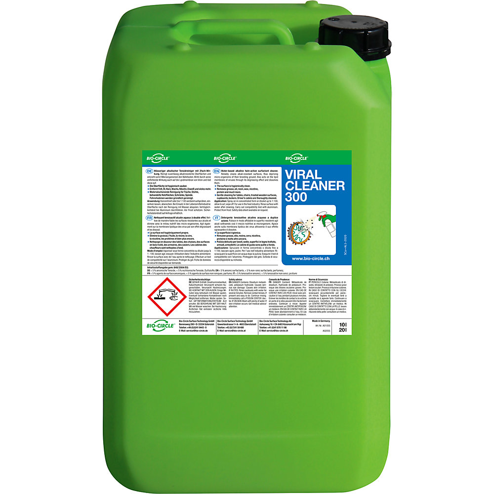 Produit nettoyant anti-virus pour surfaces 300