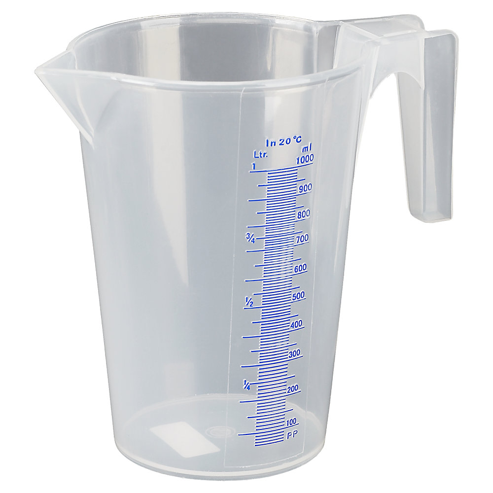 Gobelet gradué transparent