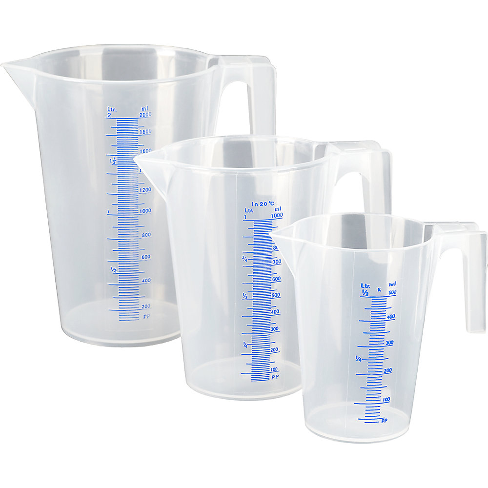 Gobelet gradué transparent