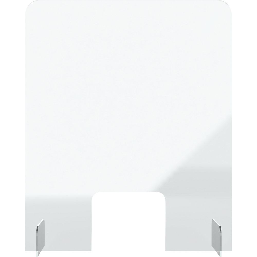Theken- und Tischaufsteller, Acrylglas, transparent, 5 mm dick, HxBxT 845 x 670 x 240 mm, ab 5 Stk magnetoplan 2
