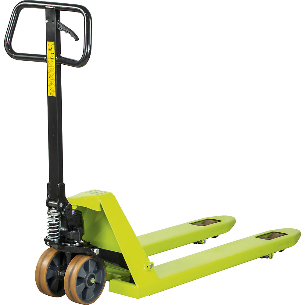 Paletthubwagen EVO, Lenkräder Vollgummi mit Alukern, Gabellänge 1150 mm, Singlerollen Pramac 2