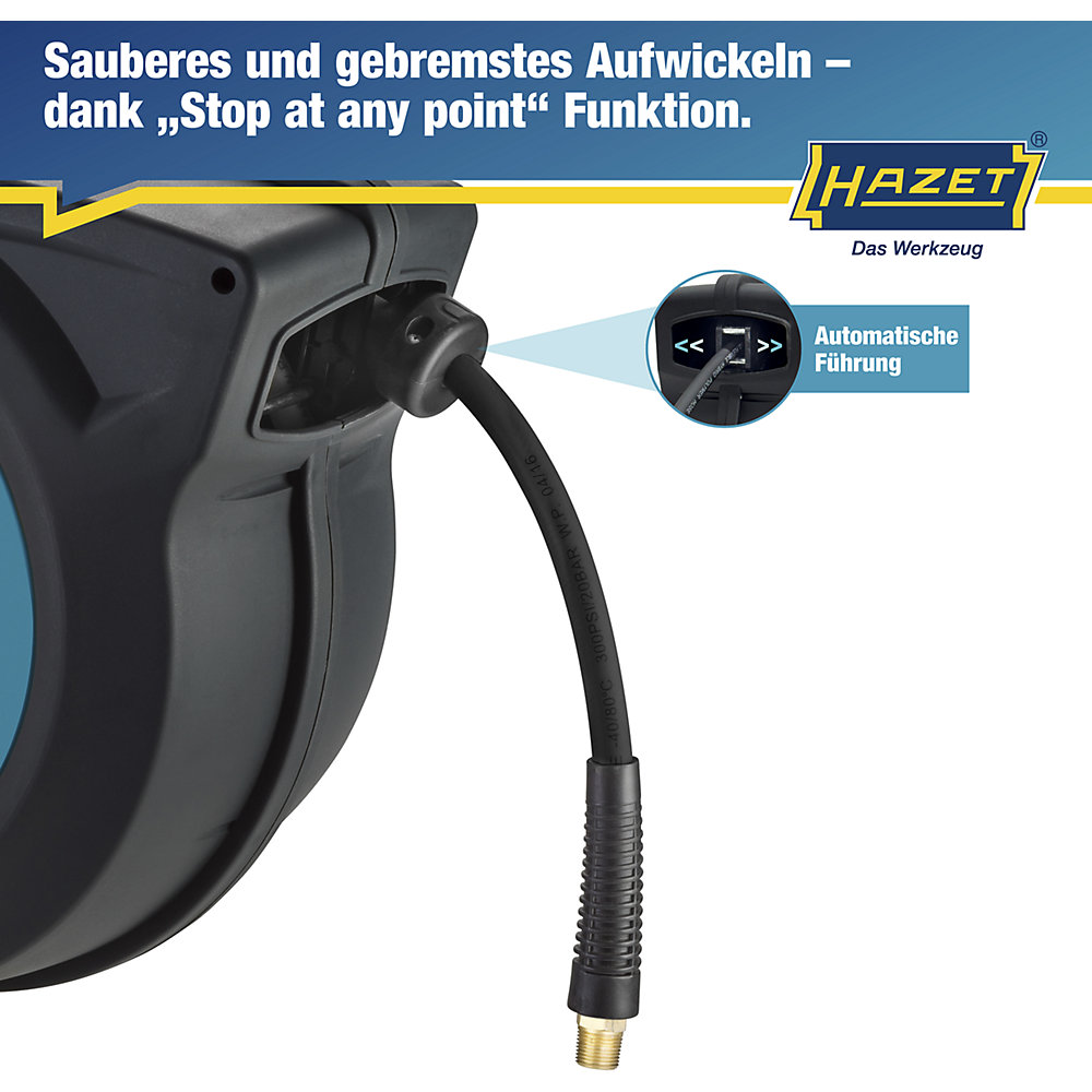 Hazet 9040N-10 Enrouleur de tuyau pneumatique 378 mm 20 bar 2