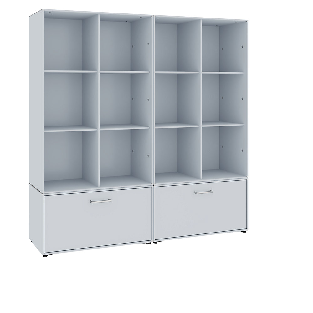 Rayonnage et tiroirs combinés