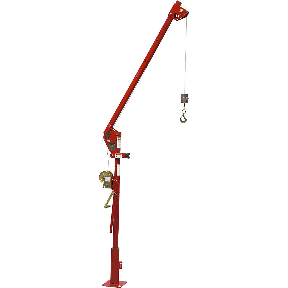Thern ENSIGN 500 5PA5 slewing crane, powder coated, manual wire rope winch with worm gears, powder coated