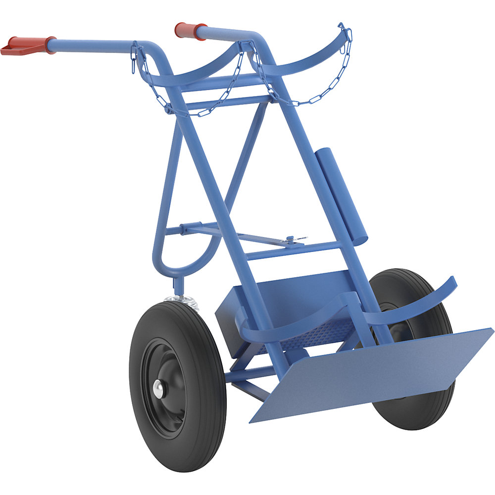 eurokraft pro Carrello per bombole e bombole di gas ruote in gomma piena