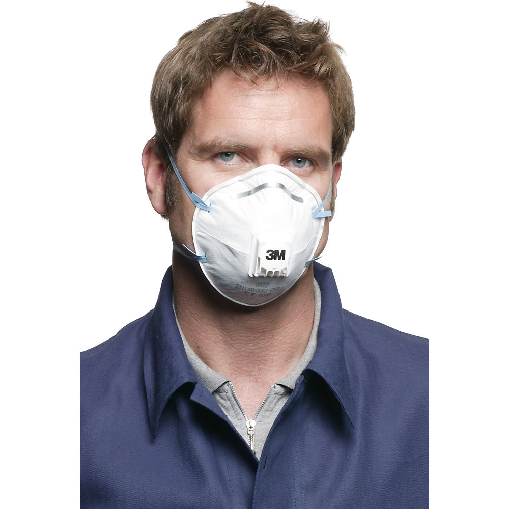 3M 8822 Støvmasker – Komfortabel, Effektiv Beskyttelse ( 8822, Hvit, 1 Stykk ) Hvit 2