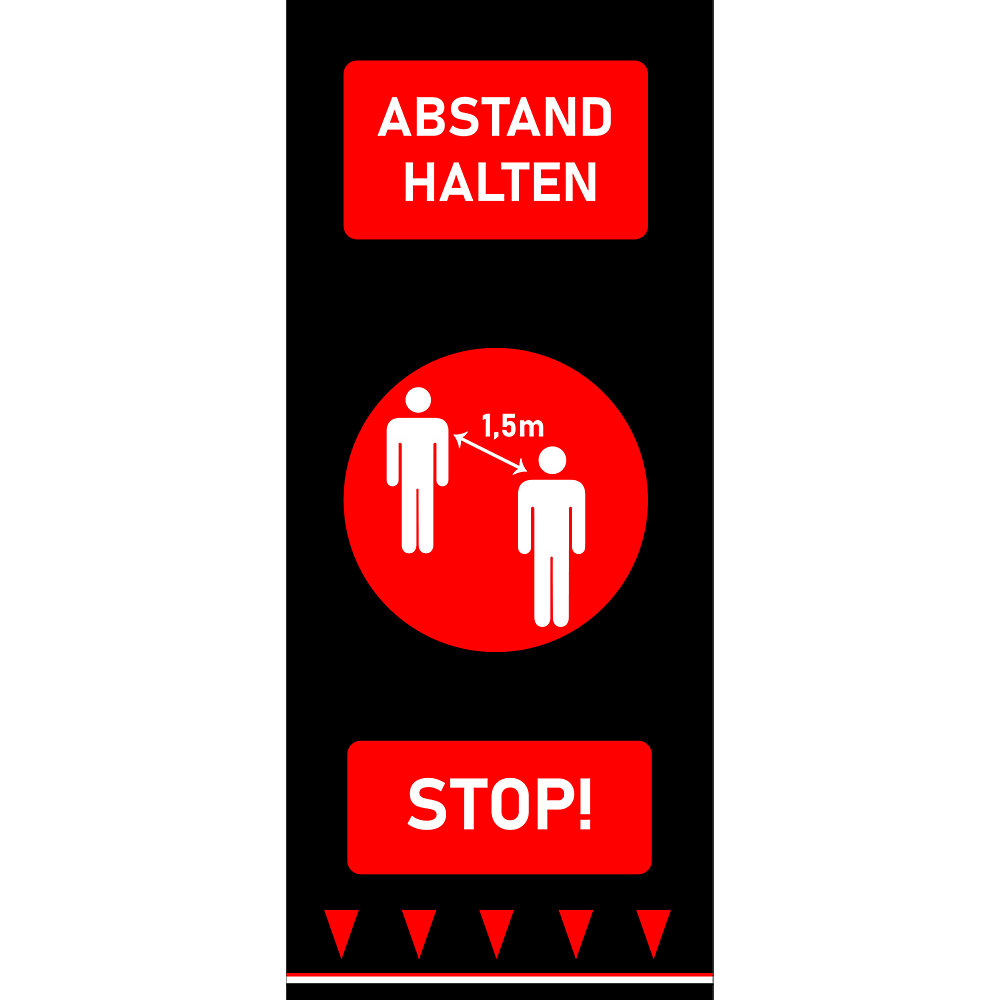 Tapis de propreté - distance obligatoire