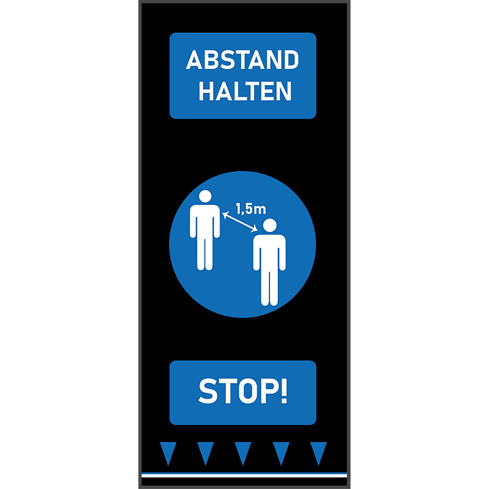 Tapis de propreté - distance obligatoire