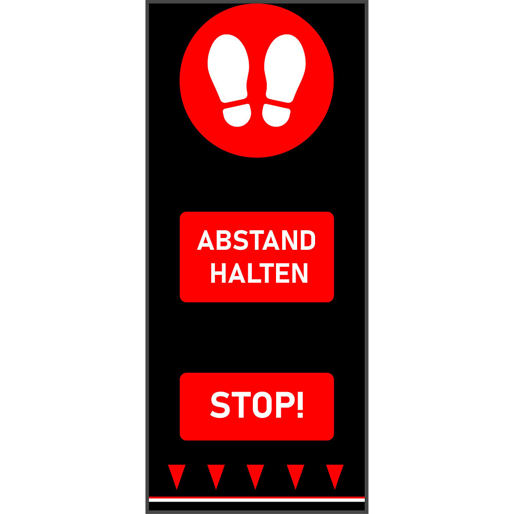 Tapis de propreté - distance obligatoire