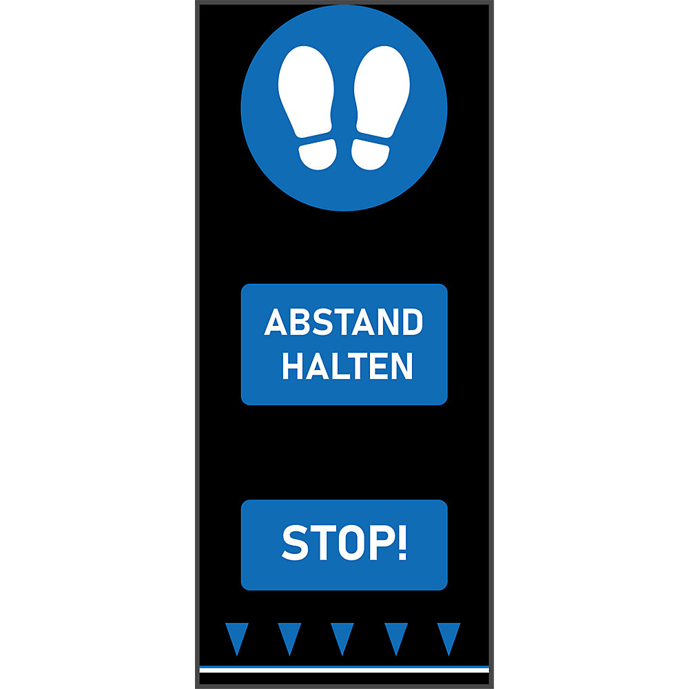 Tapis de propreté - distance obligatoire