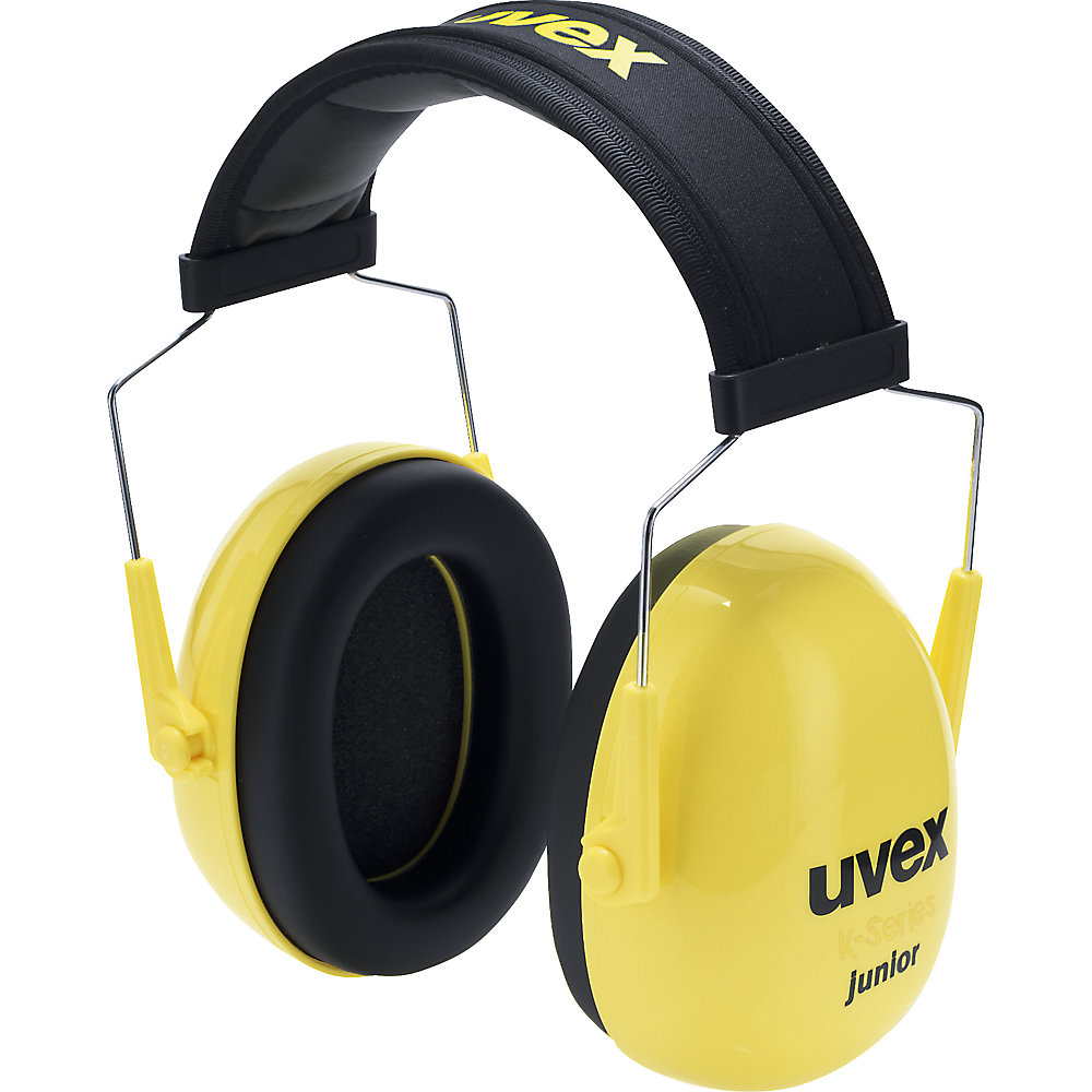 Photos - Safety Equipment UVEX with headpiece, SNR 27 dB, with headpiece, SNR 27 dB, black/yellow 