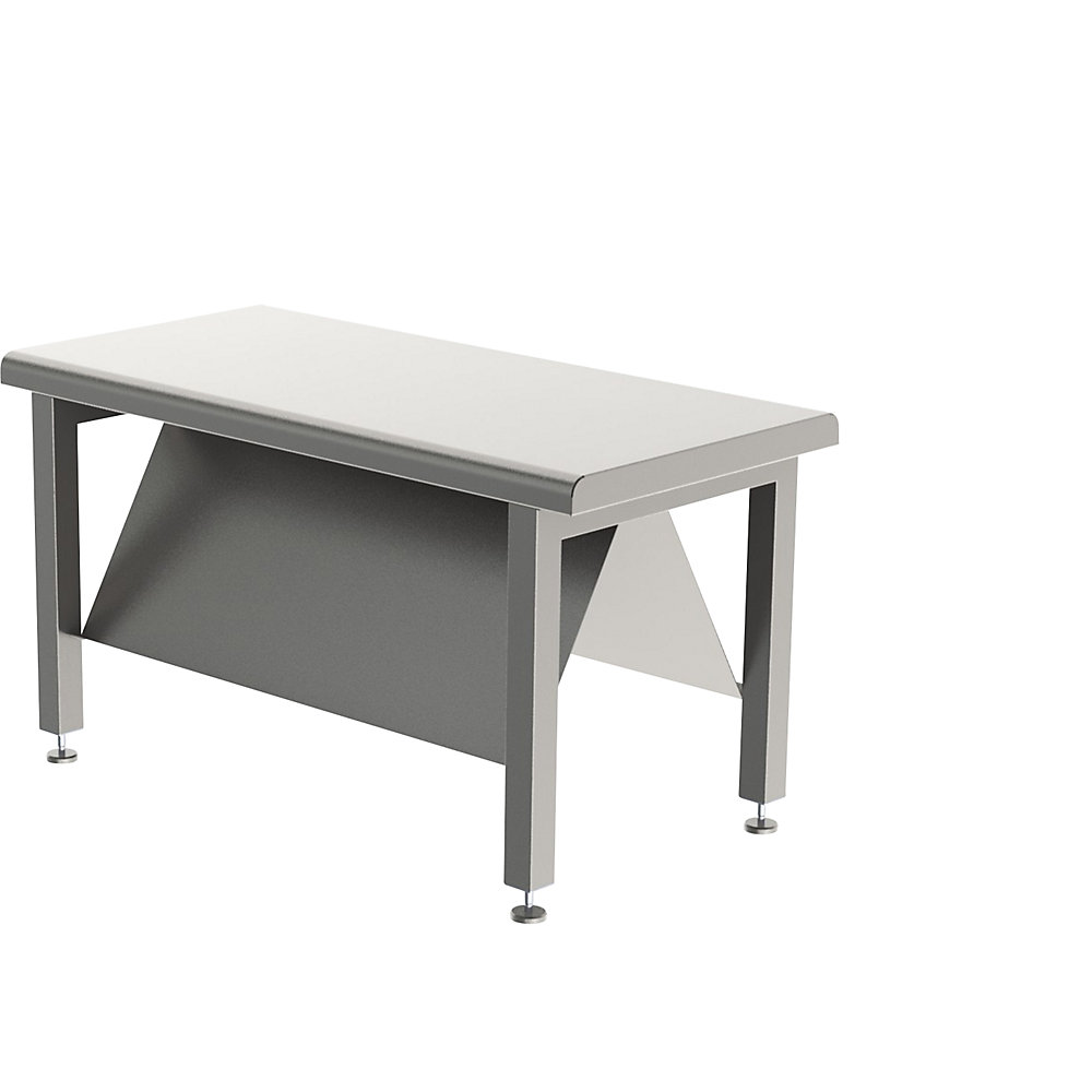 Banc en inox avec tablette pour chaussures