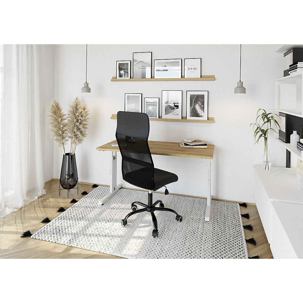 kaiserkraft Mini-Office C Desk Oak / White 140 cm 2