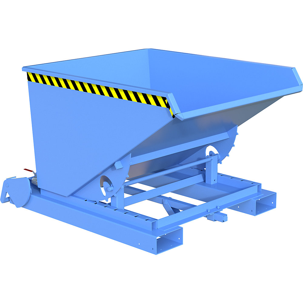 EUROKRAFTpro Recipiente para virutas S4A, L x A x H 1485 x 1095 x 865 mm, azul luminoso
