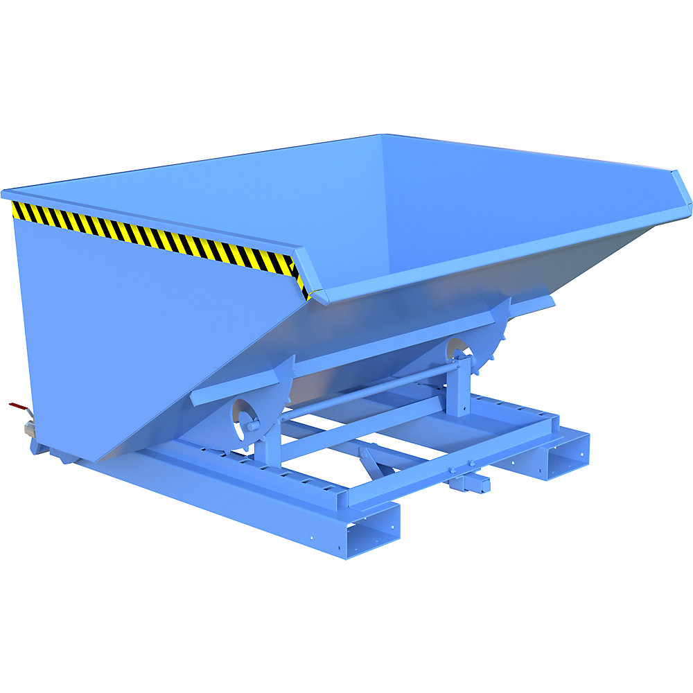 EUROKRAFTpro Recipiente para virutas S4A, L x A x H 1485 x 1570 x 865 mm, azul luminoso