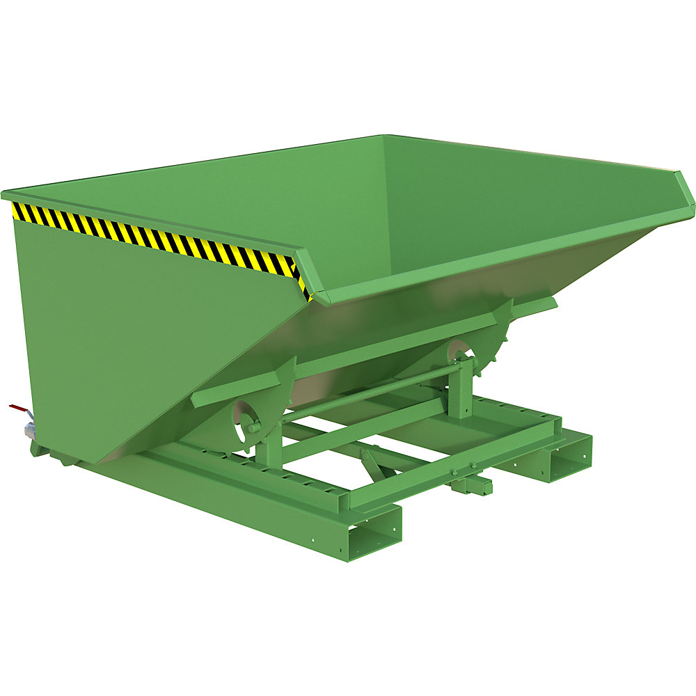 EUROKRAFTpro Recipiente para virutas S4A, L x A x H 1485 x 1570 x 865 mm, verde reseda