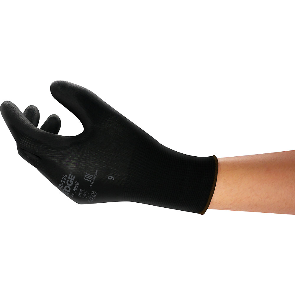 Arbeitshandschuh EDGE® 48-126, schwarz, VE 12 Paar, Größe 10 Ansell 2