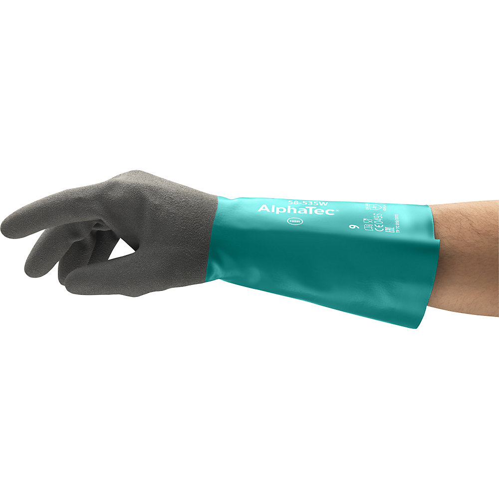 Arbeitshandschuh AlphaTec® 58-535W, grau, VE 6 Paar, Größe 10 Ansell 2