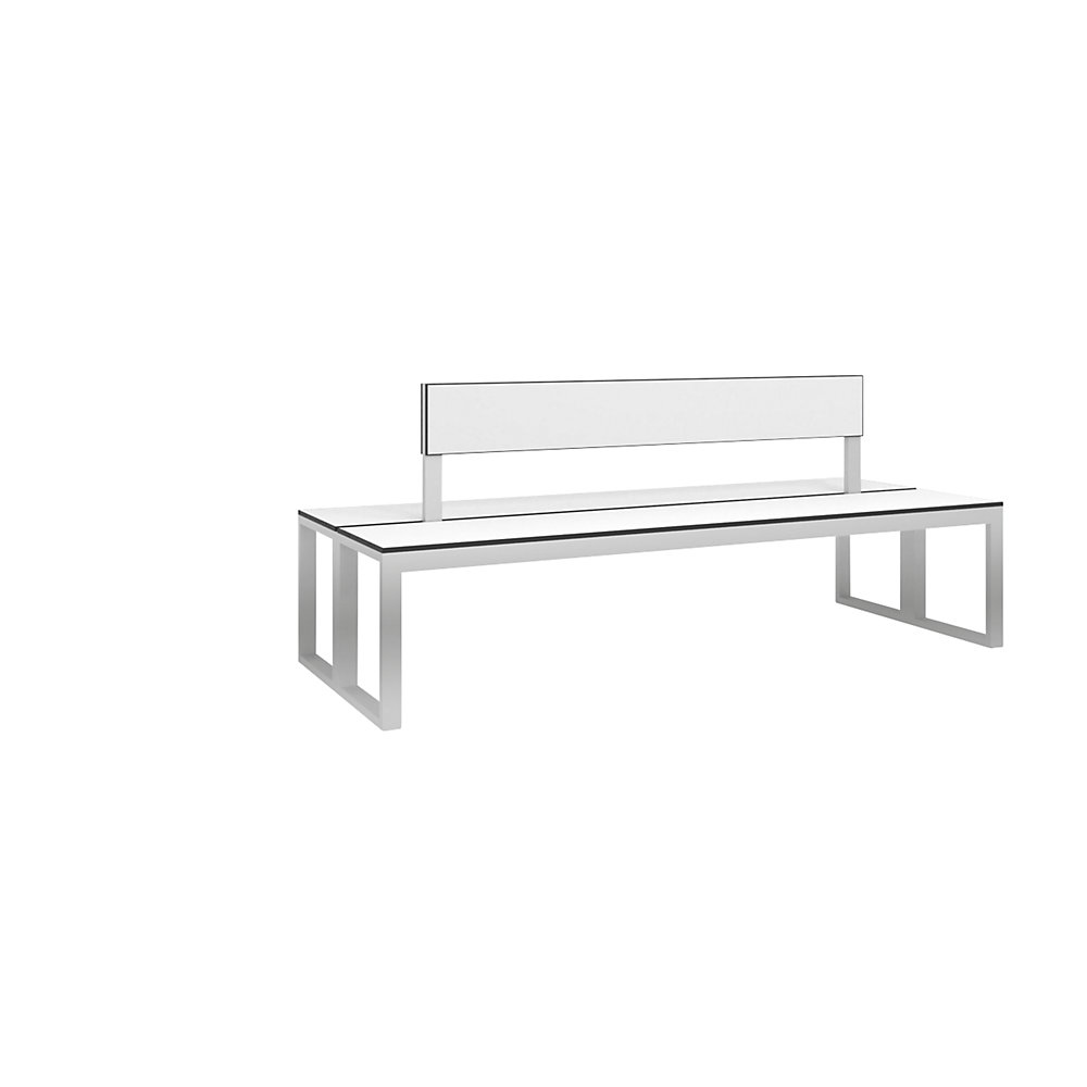 Banc VITAS avec piétement en inox