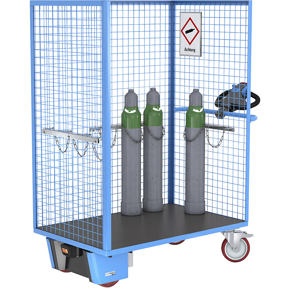 Gitterwand-Befestigungsblech, für Gasflaschen-Wandhalterung für Flaschen-Ø max. 230 mm, für 1 Flasche, ab 5 Stk eurokraft basic 2