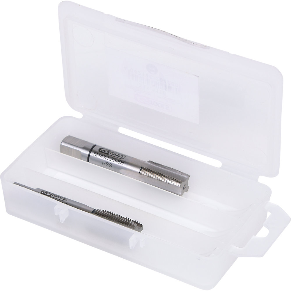 KS Tools Set di maschi a mano HSS MF, 2 pezzi, MF14 x 1,25