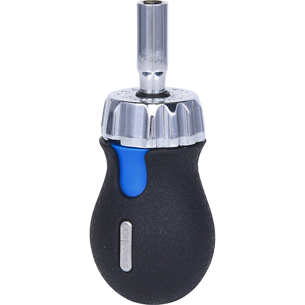 KS Tools Mini giraviti a cricchetto da 1/4'', impugnatura bicomponente, lunghezza 95 mm