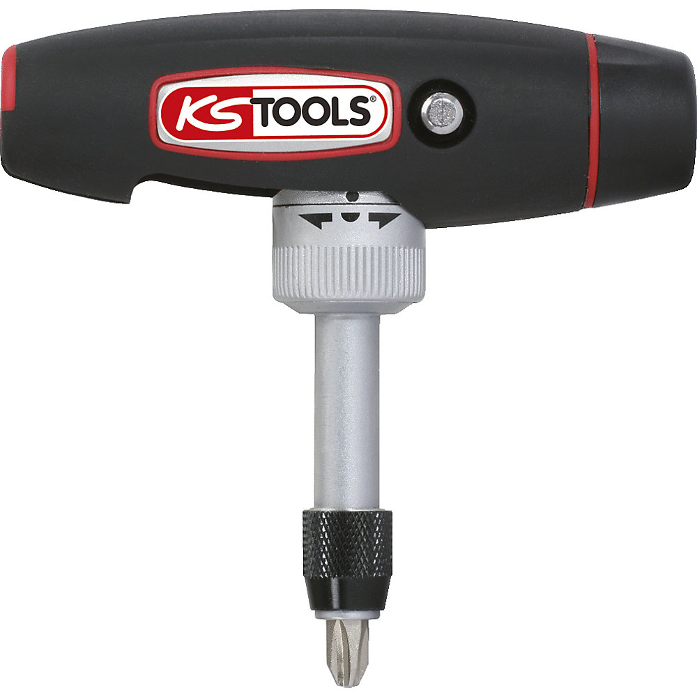 KS Tools Giraviti per inserti a cricchetto da 1/4'', impugnatura a T, 7 pezzi