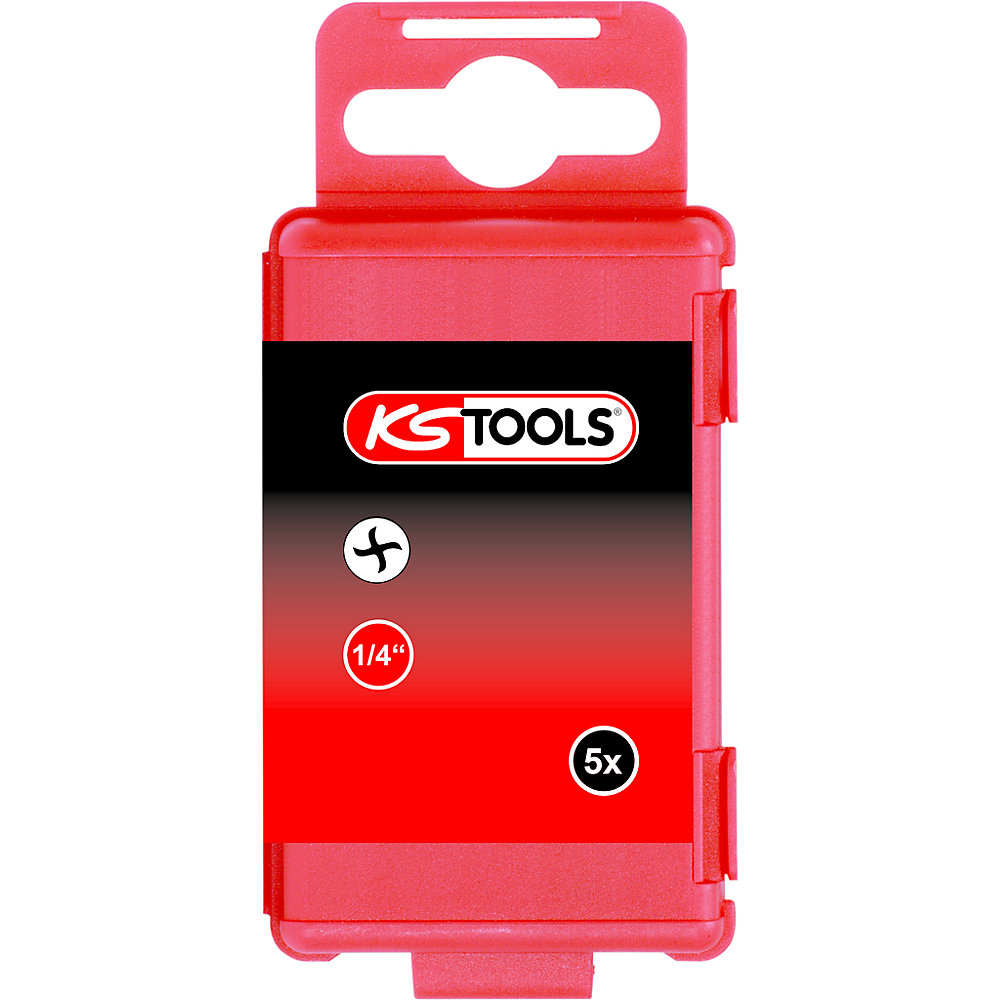 KS Tools Inserto da 1/4'', lunghezza 75 mm, Torq-Set®, conf. da 5 pz., #6