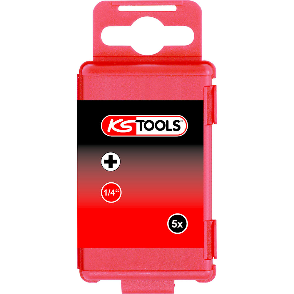 KS Tools Inserto da 1/4'', lunghezza 75 mm, conf. da 5 pz., PH1