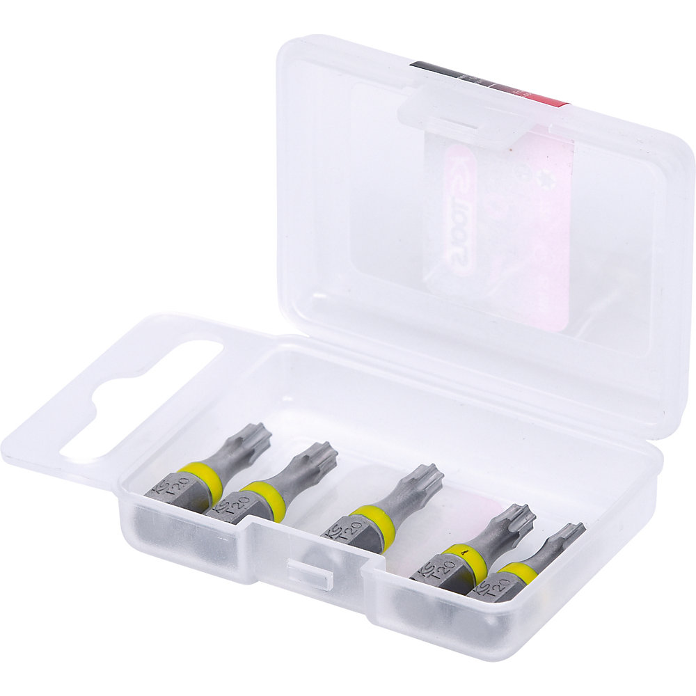 KS Tools Inserto TORSIONpower da 1/4'', lunghezza 25 mm, TORX®, conf. da 5 pz., T15