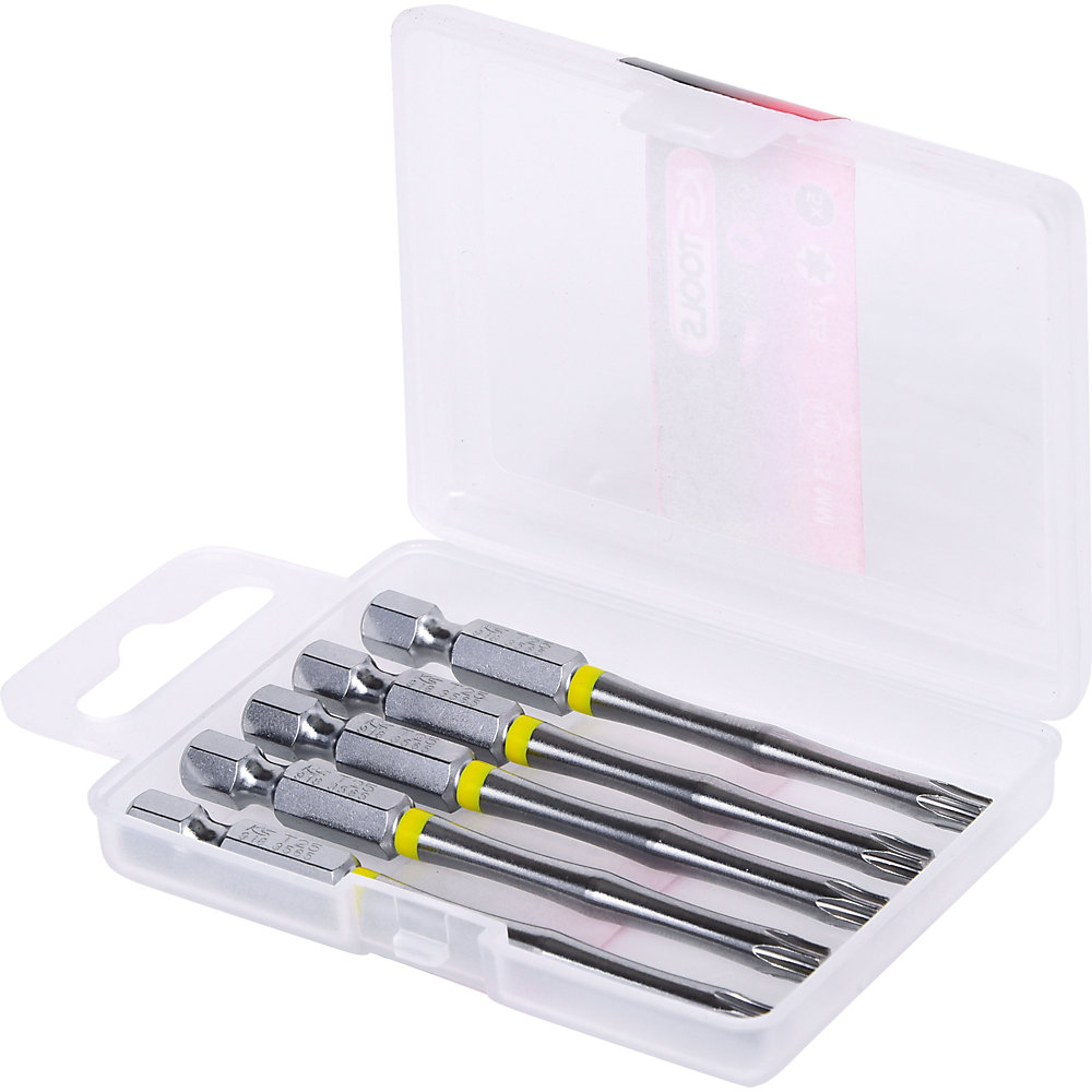KS Tools Inserto TORSIONpower da 1/4'', lunghezza 75 mm, TORX®, conf. da 5 pz., T25